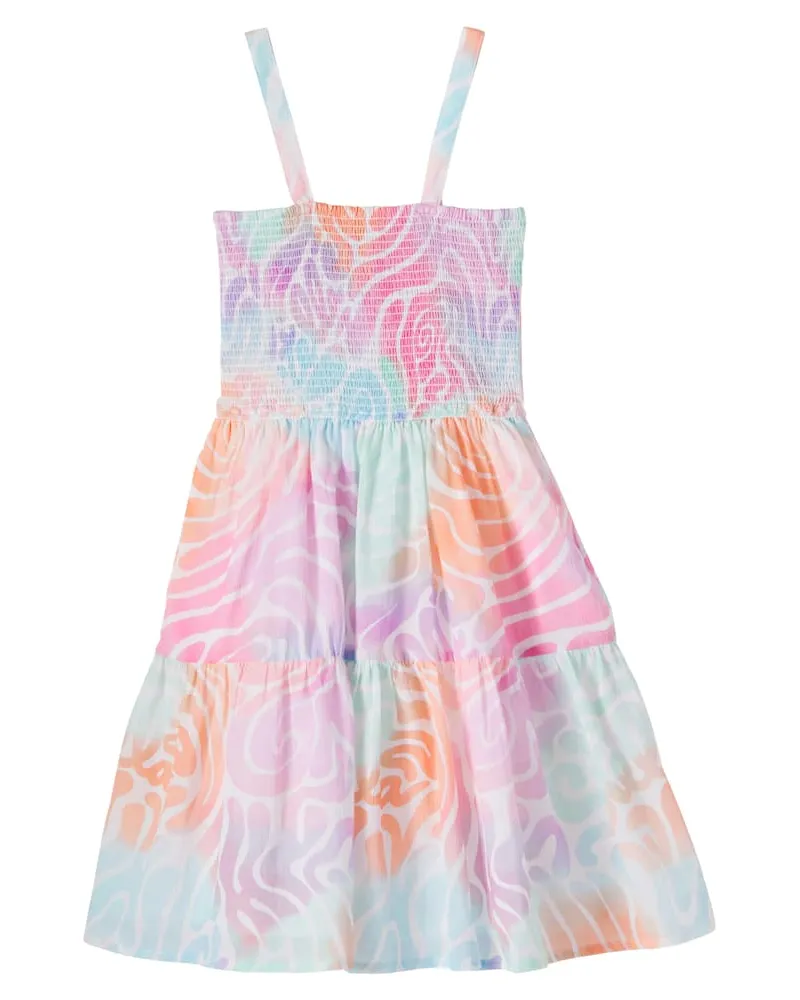 Stella McCartney Kids Bedrucktes Kleid aus Baumwolle Multicolor
