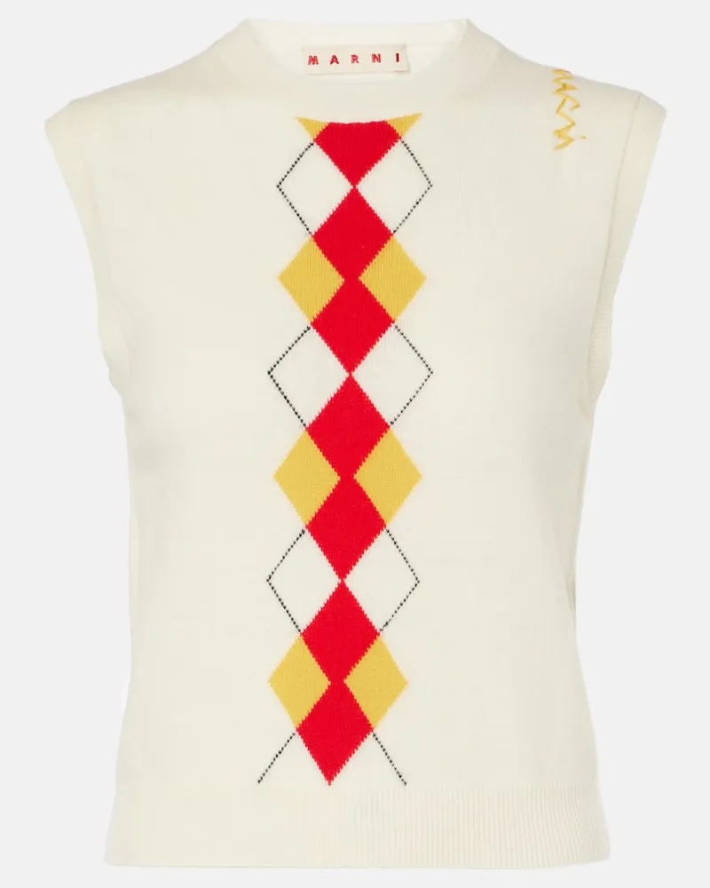 Marni Pullunder aus Wolle Weiã