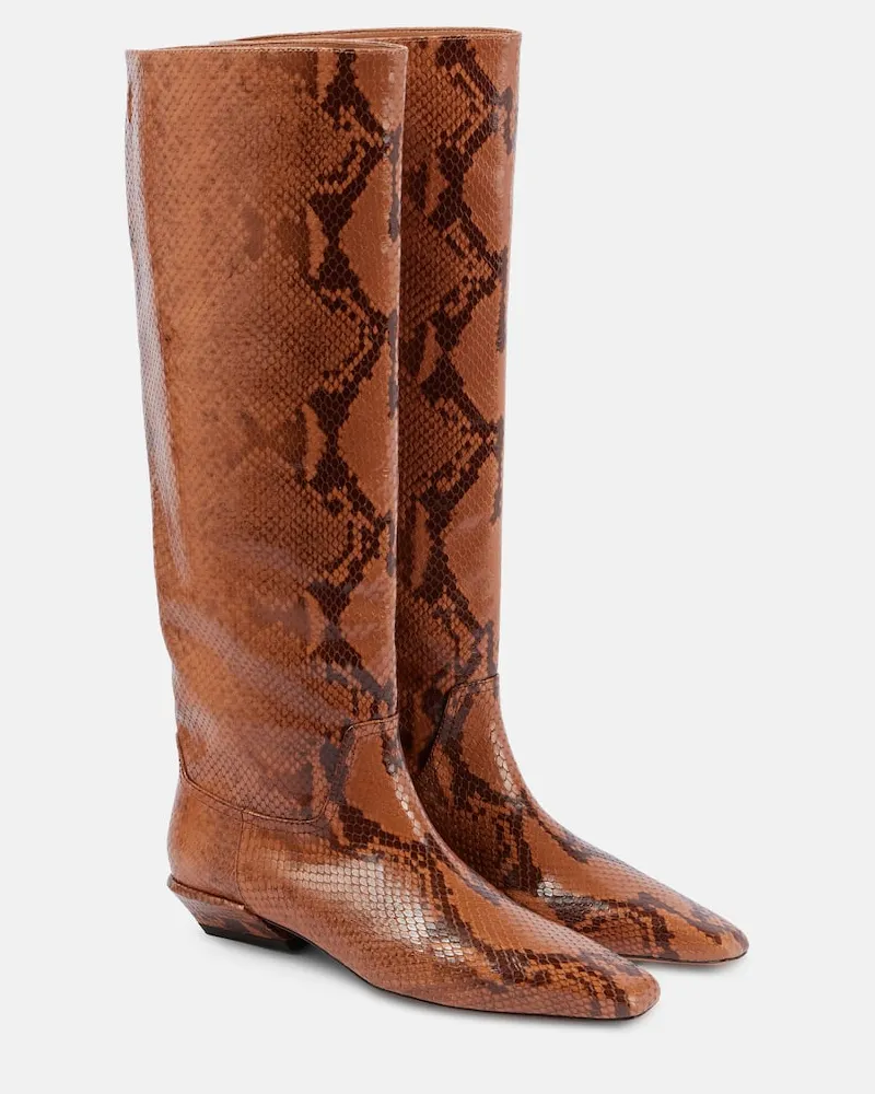 Paris Texas Stiefel Bettina aus Leder Braun