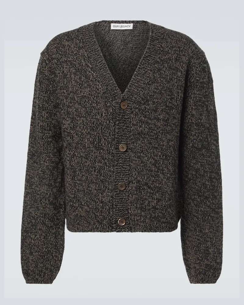 Our Legacy Cardigan Academy aus Wolle Schwarz