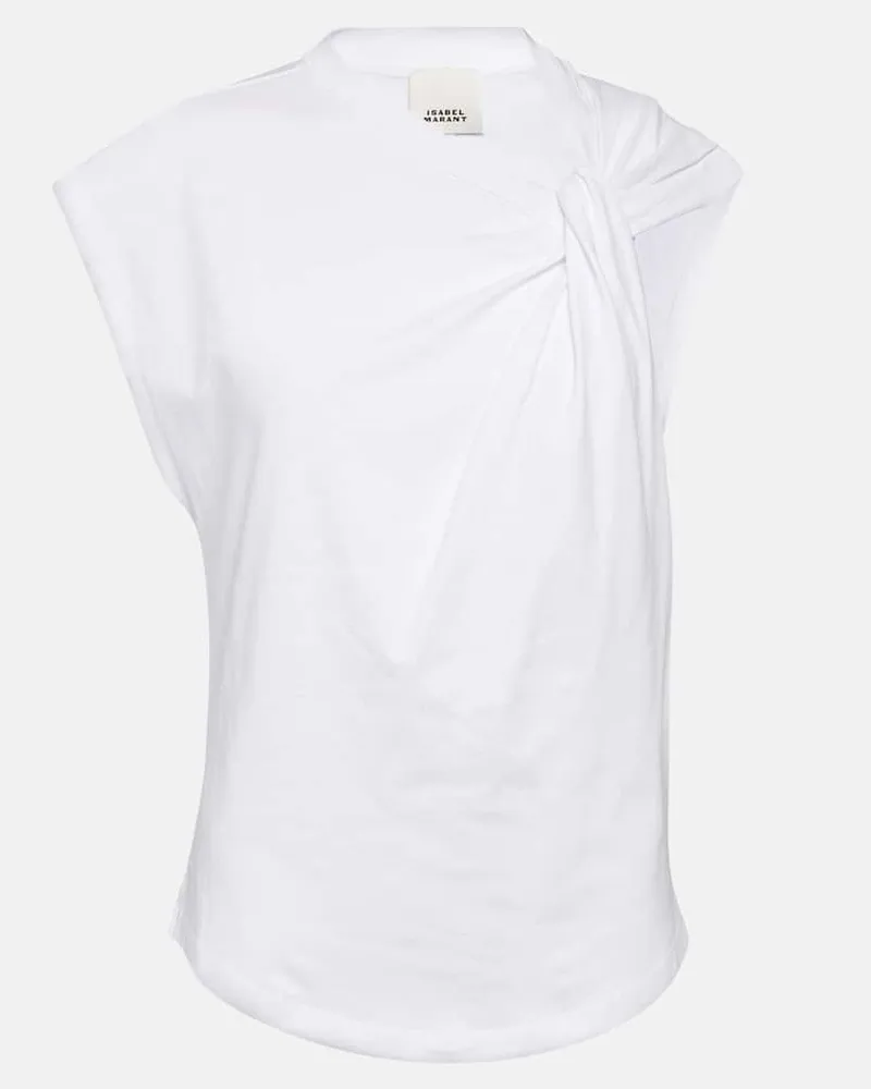 Isabel Marant T-Shirt Nayda aus Baumwoll-Jersey Weiß