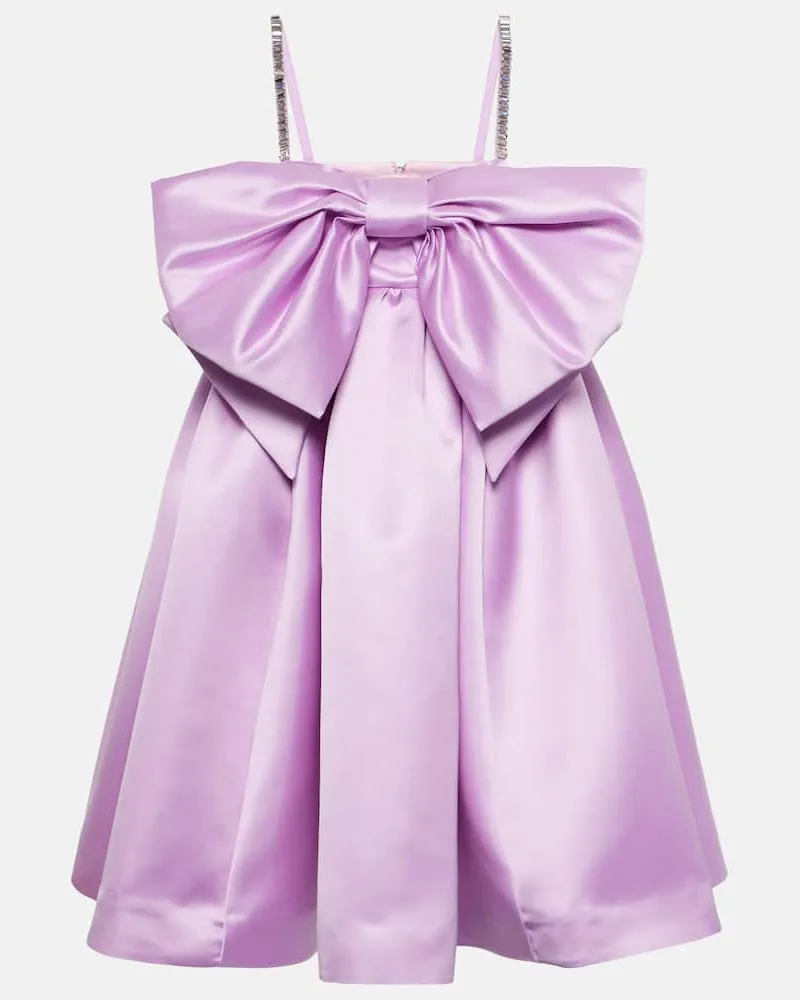 Nina Ricci Minikleid aus Duchesse-Satin Rosa