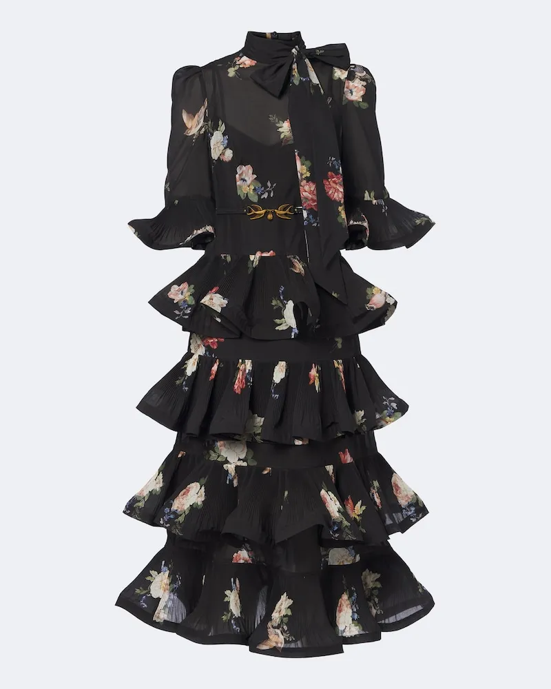 Zimmermann Midikleid Schwarz
