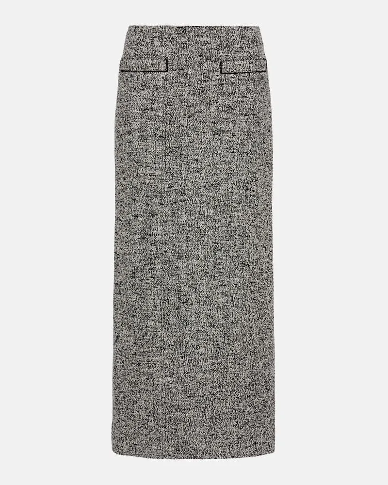 Oscar de la Renta Bleistiftrock aus Bouclé Grau