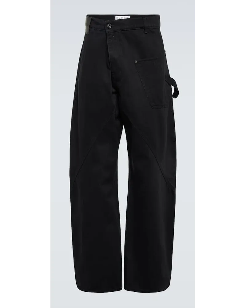 J.W.Anderson Barrel Jeans Twisted Schwarz