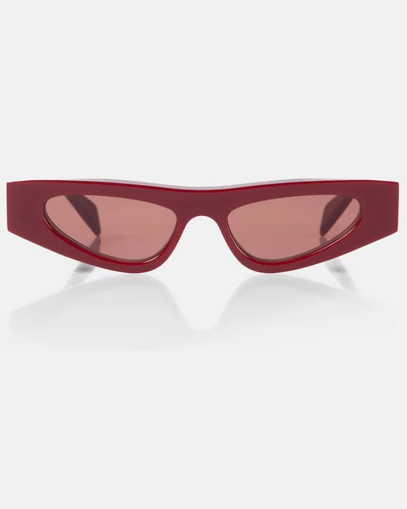 Gucci Cat-Eye-Sonnenbrille Burgunderrot