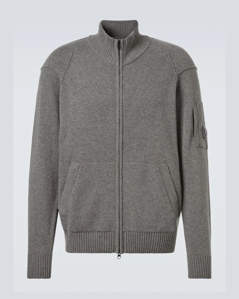 C.P. Company Jacke aus einem Wollgemisch Grau