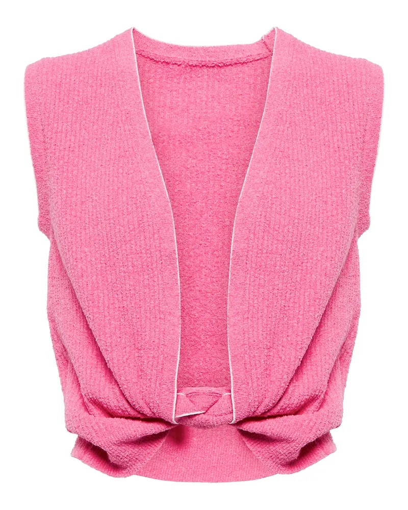 Jacquemus Pullunder Le Haut Noué Rosa