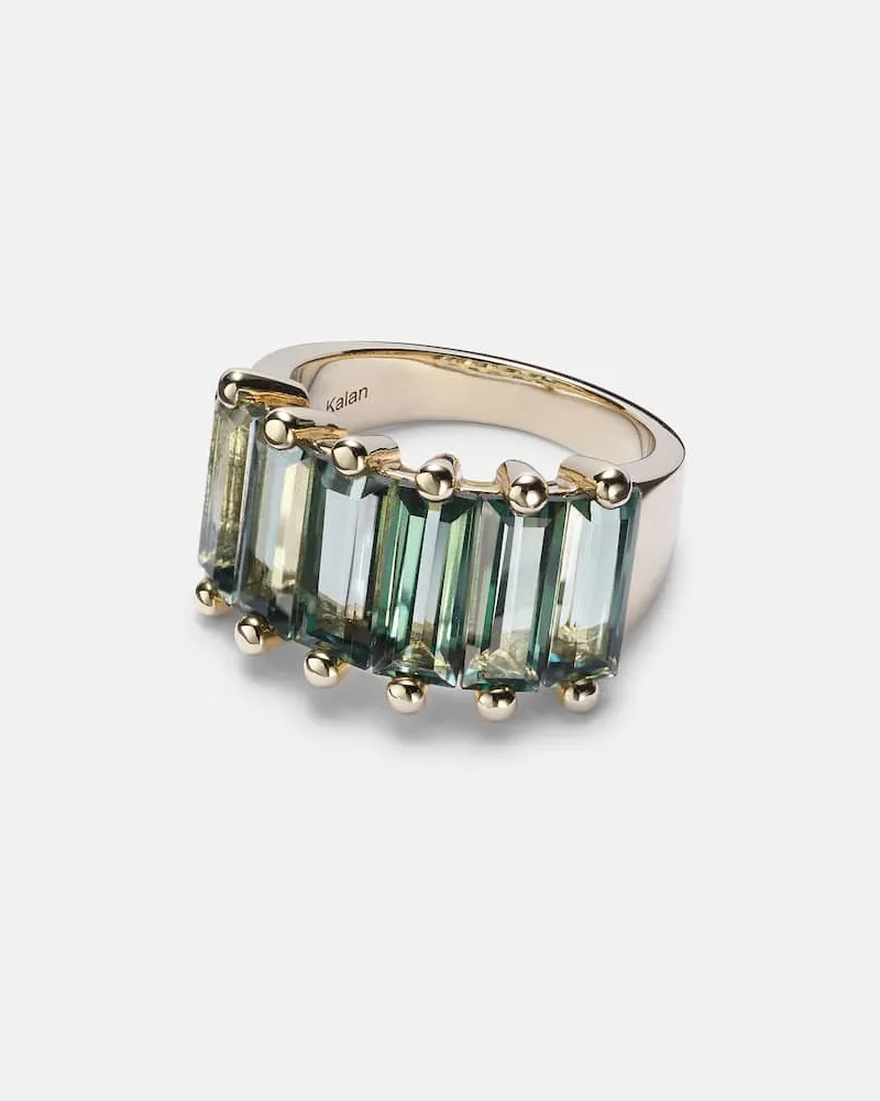 Suzanne Kalan Ring aus 14kt Gelbgold mit Topas Grün