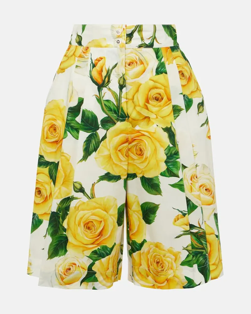 Dolce & Gabbana Bermuda-Shorts aus Baumwolle Weiß
