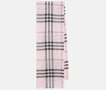 Schal Burberry Check aus Wolle und Seide