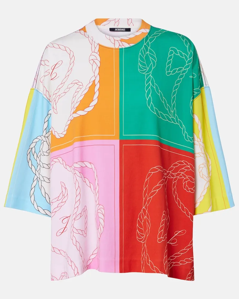 Jacquemus T-Shirt Hippocampe aus Baumwoll-Jersey Multicolor