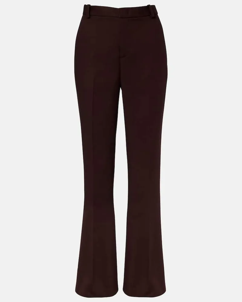 Vince Mid-Rise-Schlaghose Braun