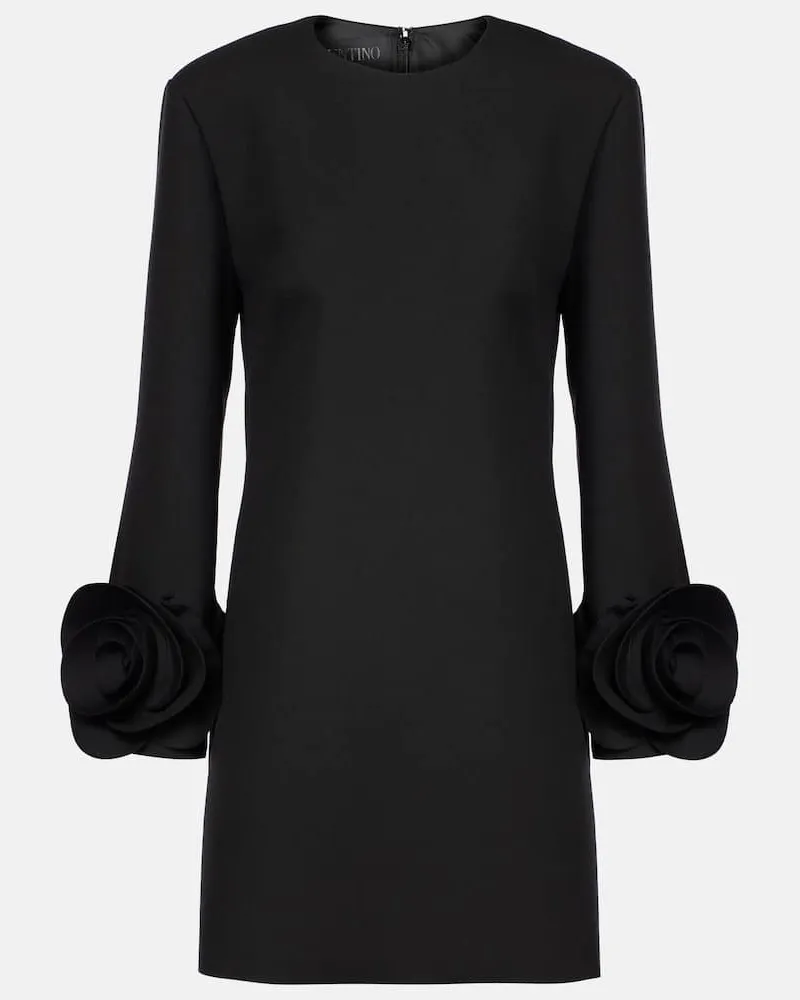 Valentino Garavani Minikleid aus Crepe Couture Schwarz