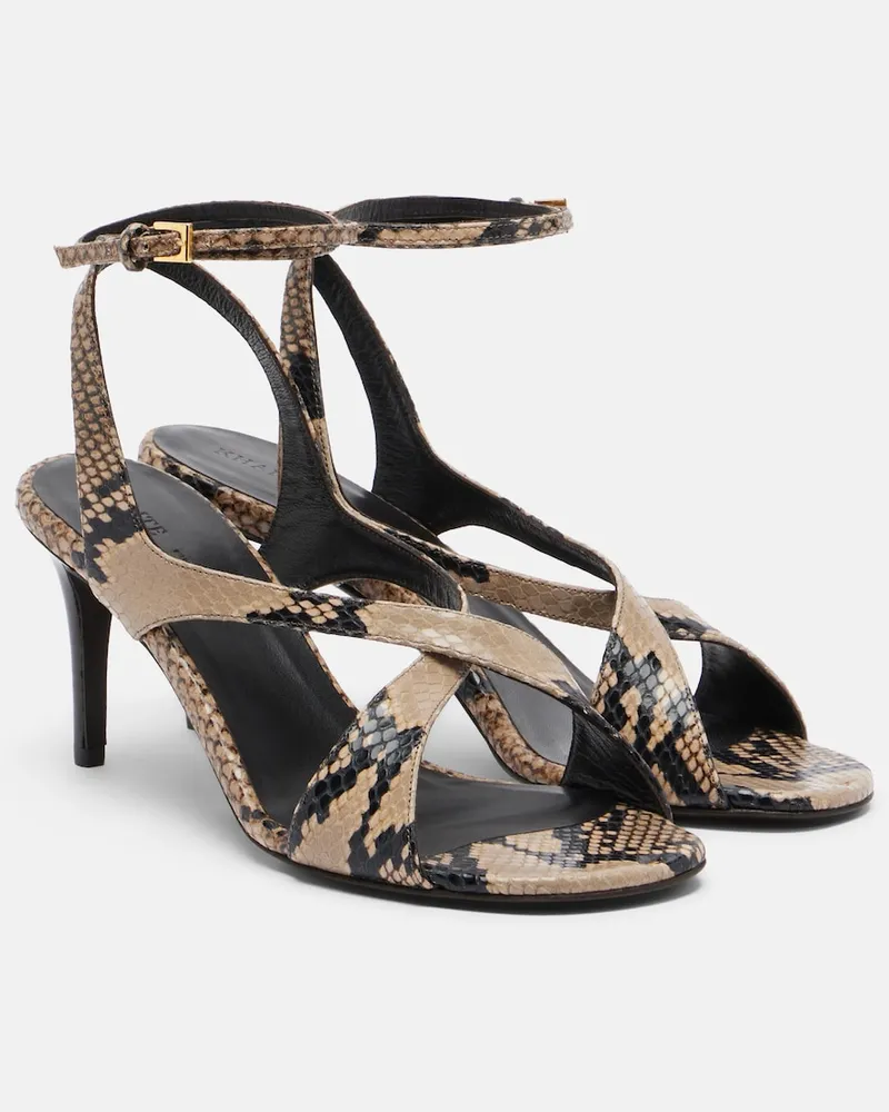 KHAITE Sandalen Liria aus Leder Beige
