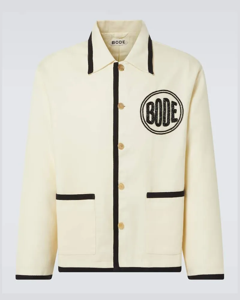 BODE Verzierte Jacke aus Wolle Schwarz