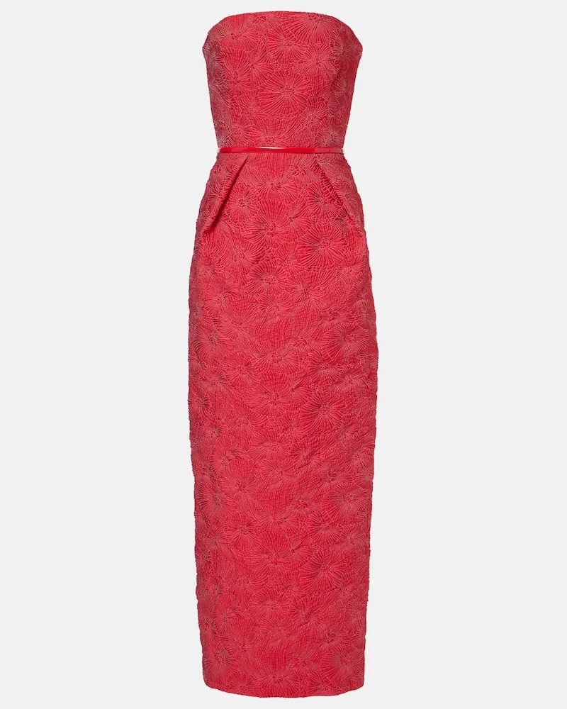 Max Mara Off-Shoulder-Maxikleid Manto Rot