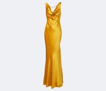 Retrofête Verzierte Robe Keryn aus Satin