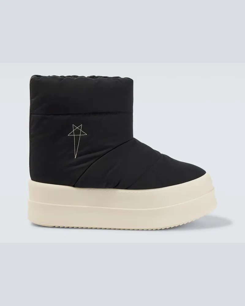 Rick Owens Schneestiefel Mega Bumper Lunar Schwarz