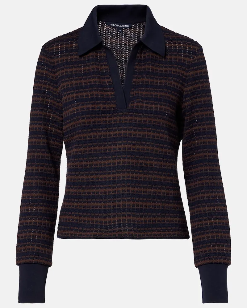 Veronica Beard Polopullover Kamal Blau