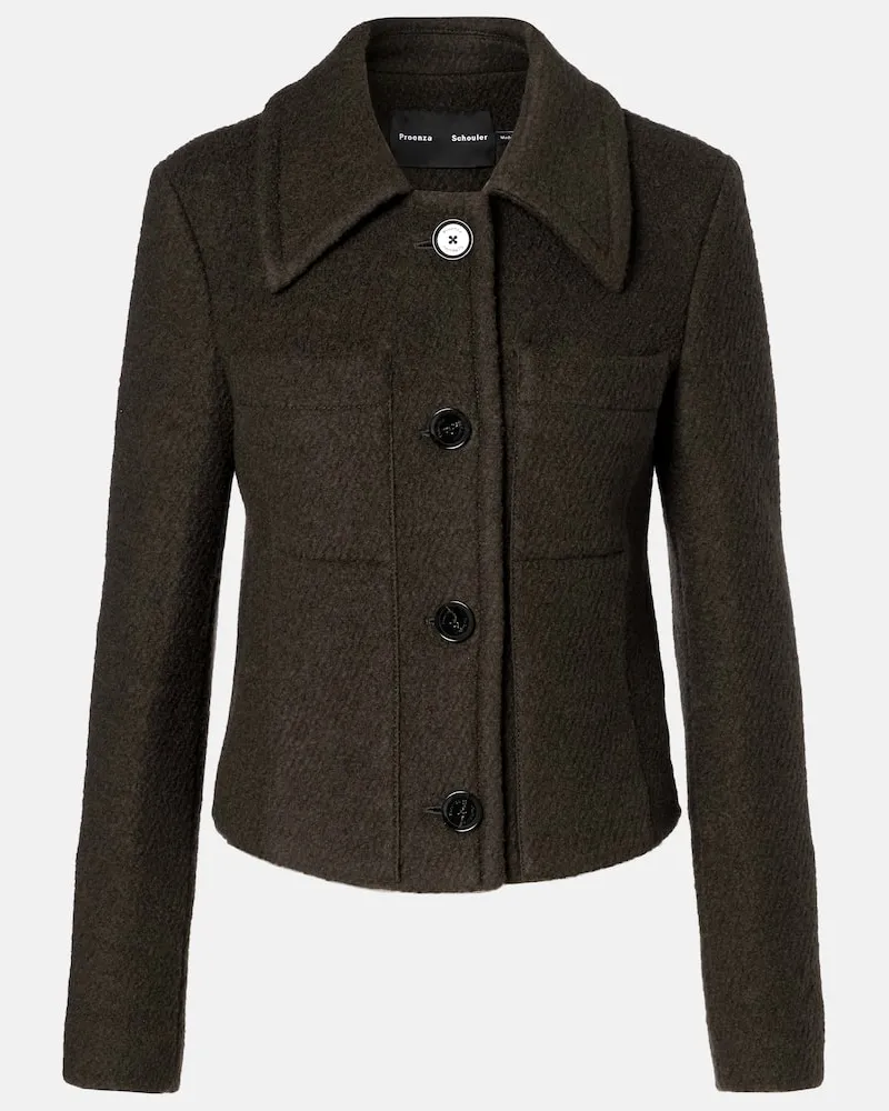 Proenza Schouler Jacke Kinsley aus Bouclé Braun