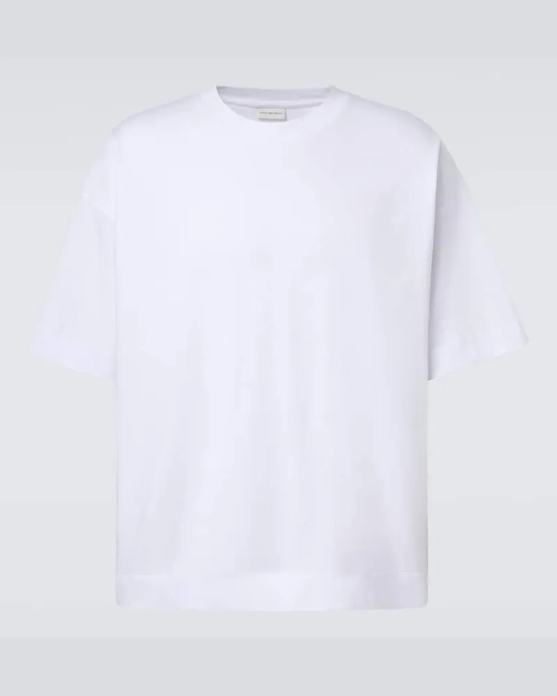 Dries van Noten T-Shirt aus Baumwoll-Jersey Weiß