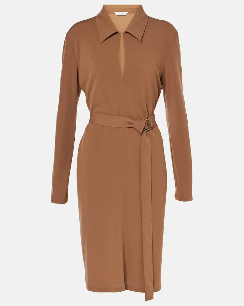 Max Mara Minikleid Dorema aus Jersey Braun