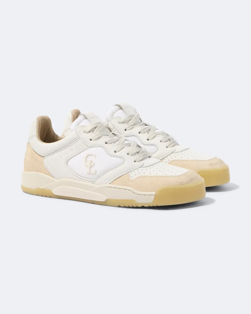 Christian Louboutin Sneakers Bsktball 1 Retro aus Veloursleder Weiß