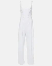 Stella McCartney Jumpsuit aus einem Leinengemisch Weiss