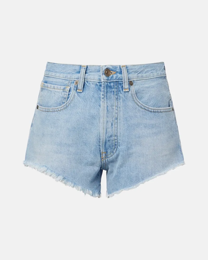 Alanui Jeansshorts Island's Diary Blau