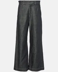 Max Mara Mid-Rise Wide-Leg Jeans Amerigo Blau