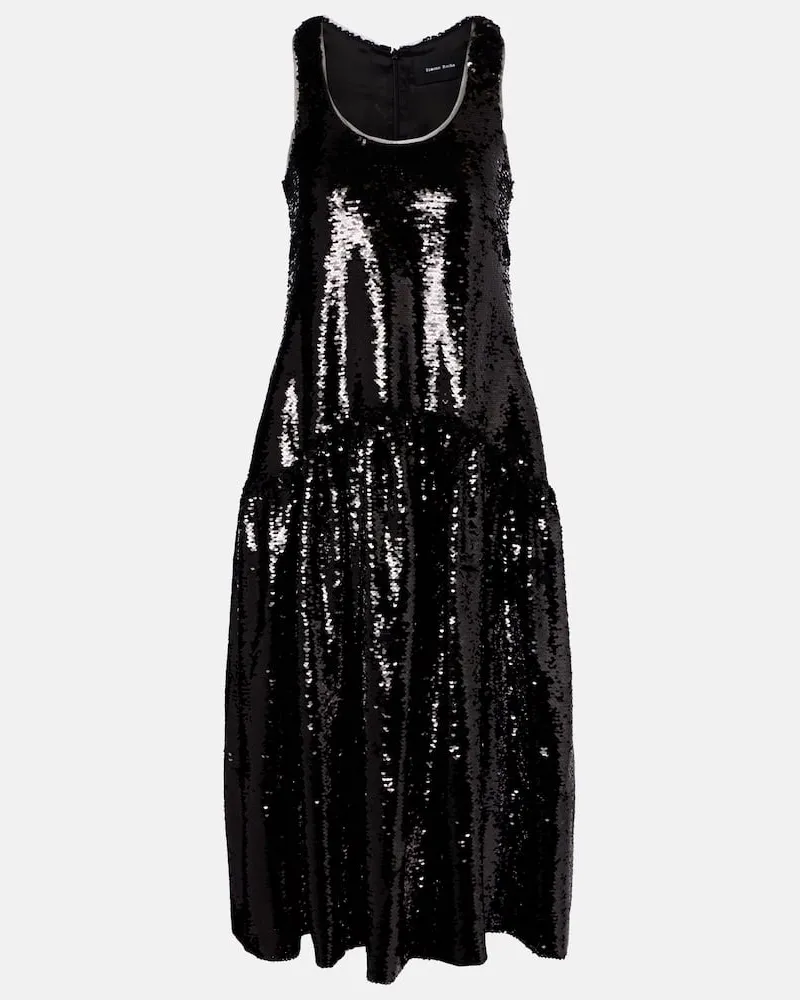 Simone Rocha Cocktailkleid mit Pailletten Schwarz
