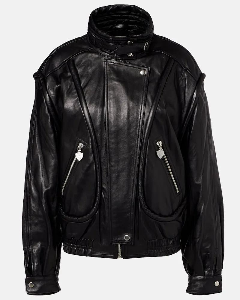 Isabel Marant Lederjacke Schwarz