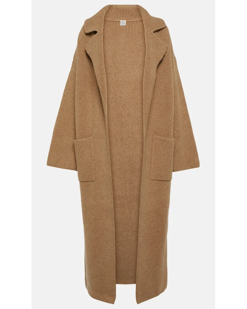 Totême Mantel aus einem Wollgemisch Beige