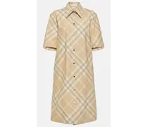 Hemdblusenkleid Burberry Check aus Baumwolle