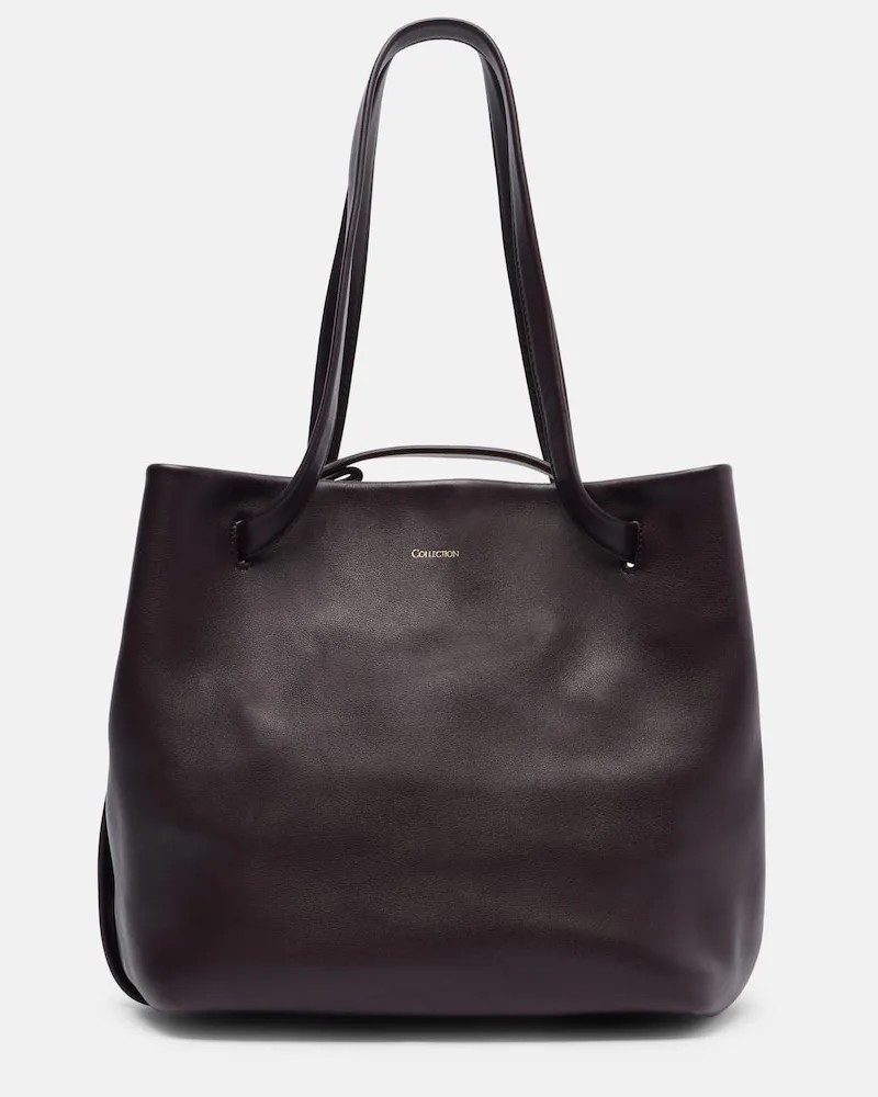 Calvin Klein Shopper Nine Small aus Leder Violett