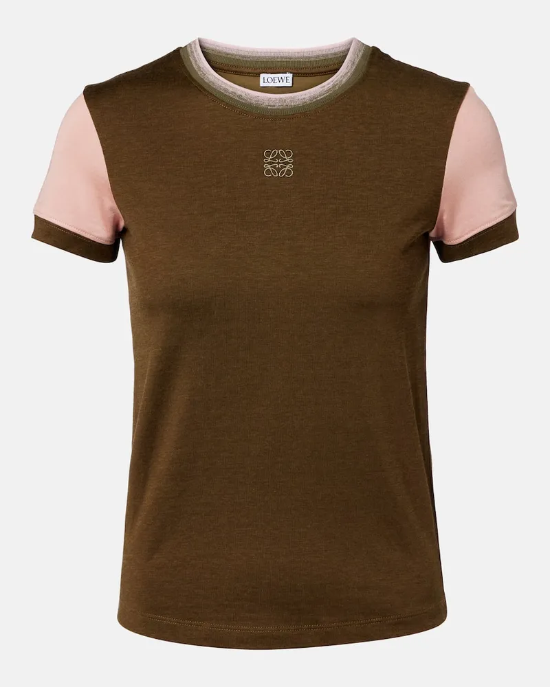 Loewe T-Shirt aus Jersey Grün