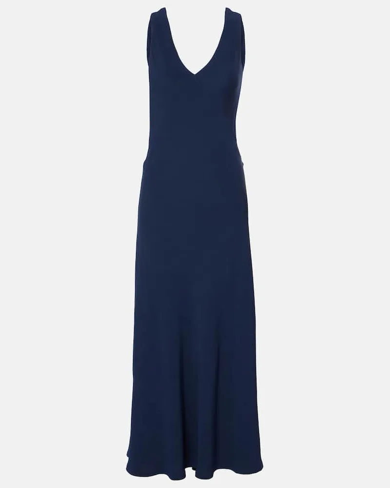 ASCENO Maxikleid Bordeaux Blau