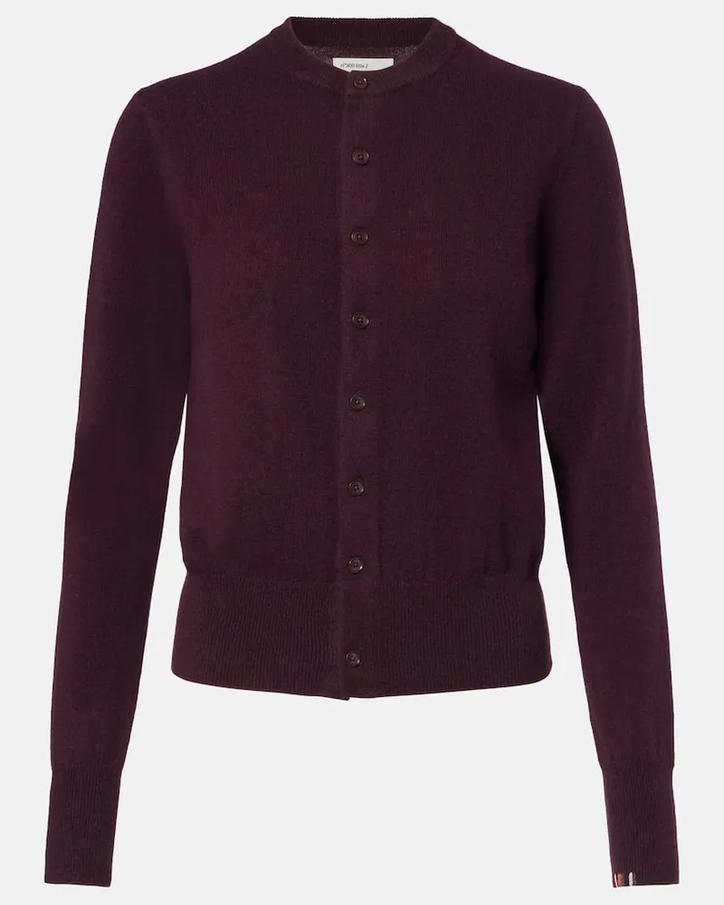 extreme cashmere Cardigan Blouson aus Kaschmir Burgunderrot