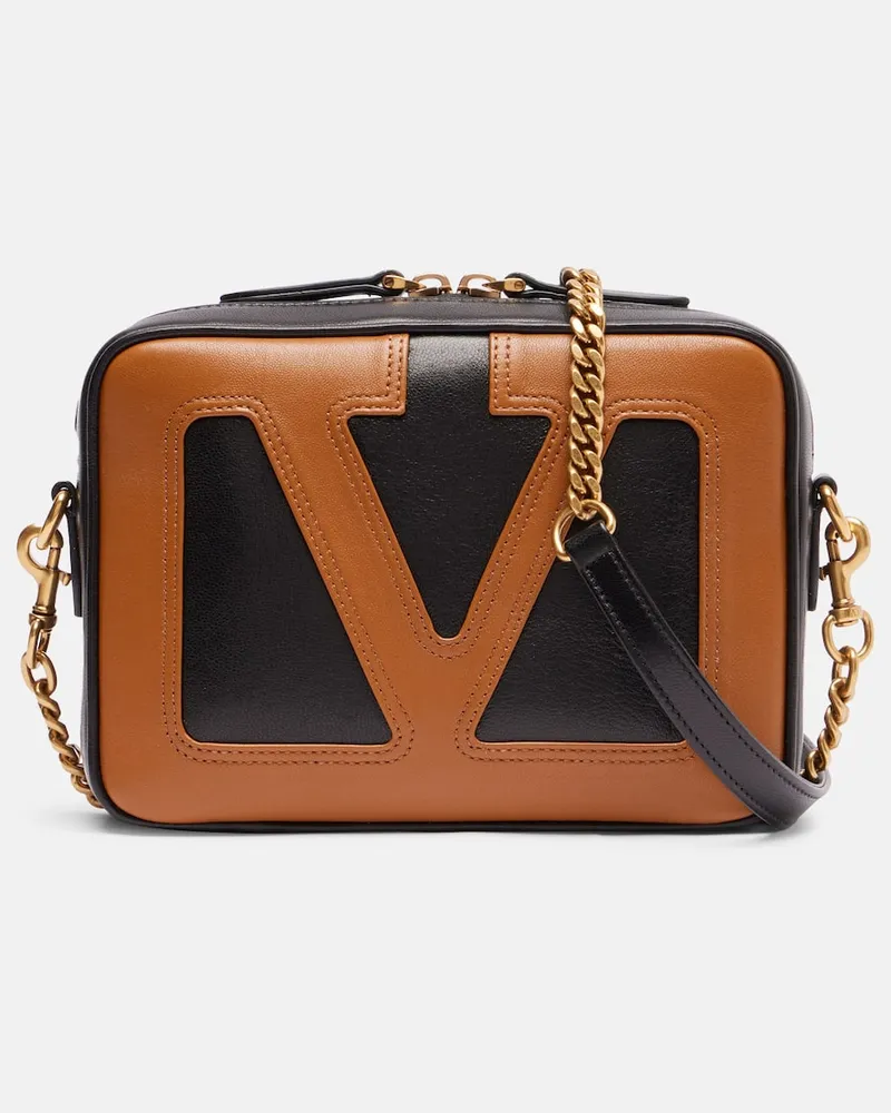 Valentino Garavani Schultertasche Viva Superstar Small aus Leder Schwarz
