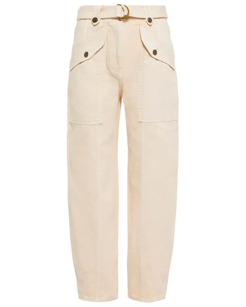 Ulla Johnson High-Rise Jeans Waverly Weiß