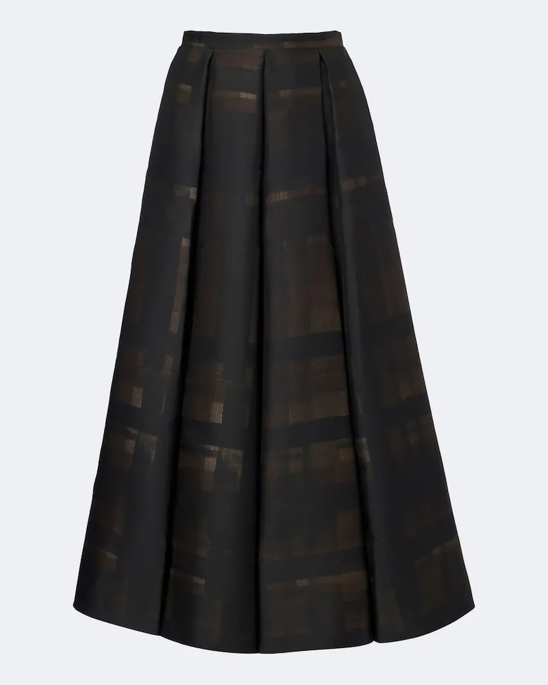 EMILIA WICKSTEAD Midirock Sylvane aus Mikado Braun
