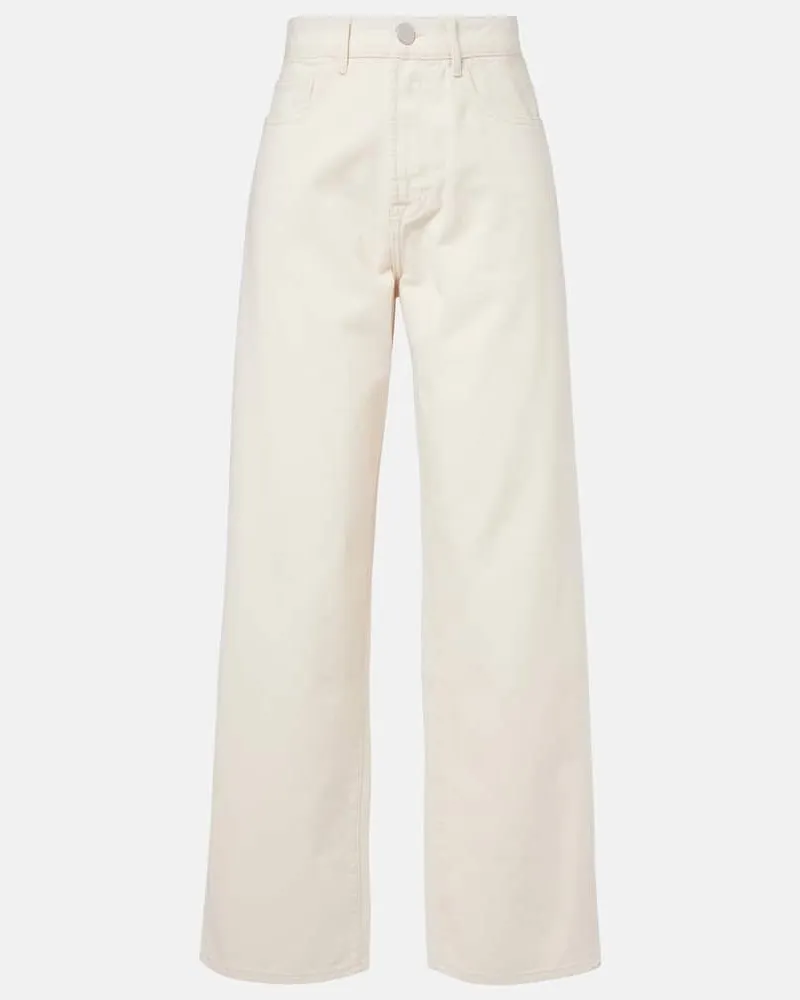 Róhe Róhe High-Rise Wide-Leg Jeans Nude