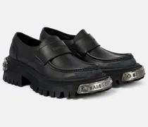 Loafers Tractor aus Leder