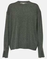 Stella McCartney Pullover Stella Iconics aus Schurwolle Grau