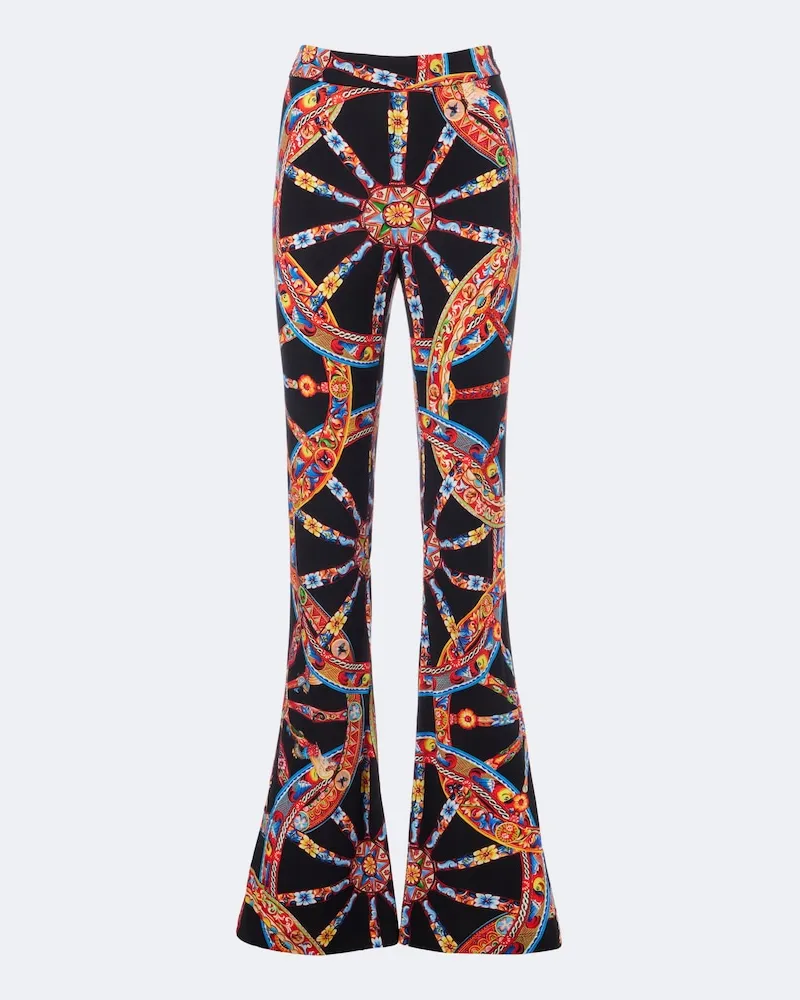 Dolce & Gabbana Schlaghose Carretto Multicolor