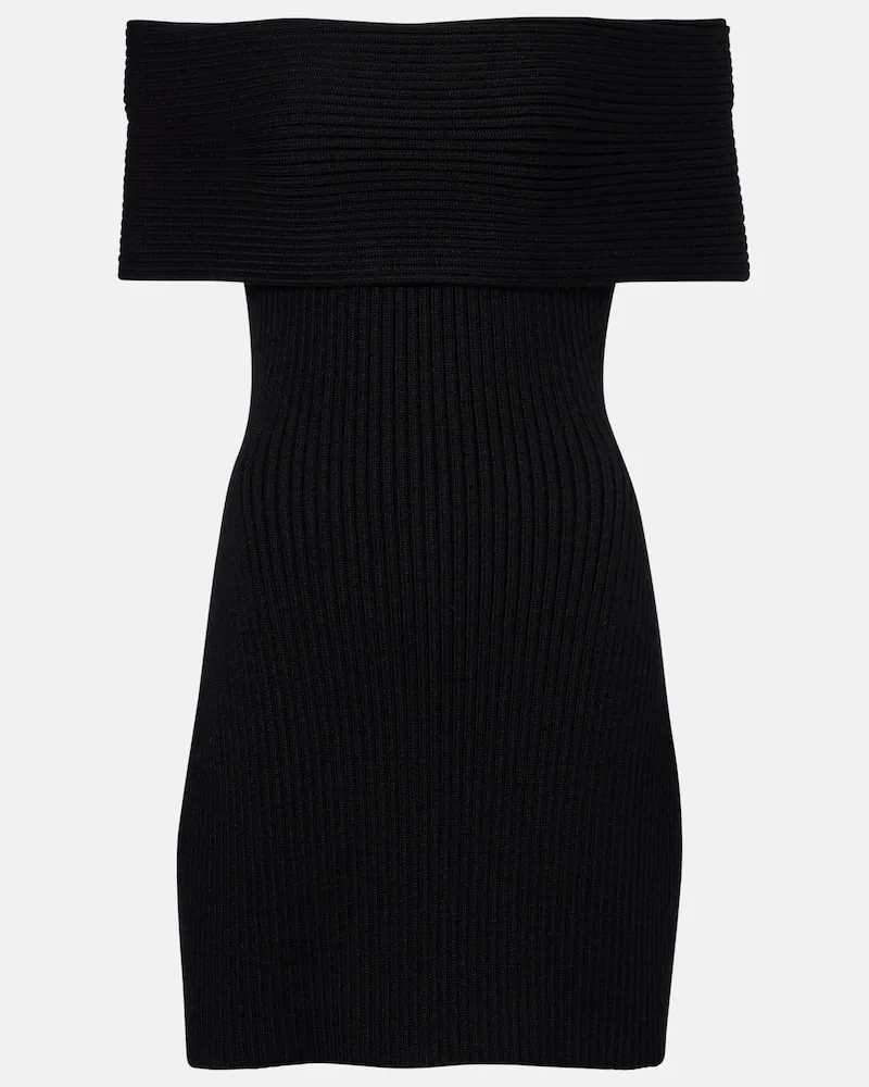 Givenchy Minikleid aus Wolle und Alpakawolle Schwarz