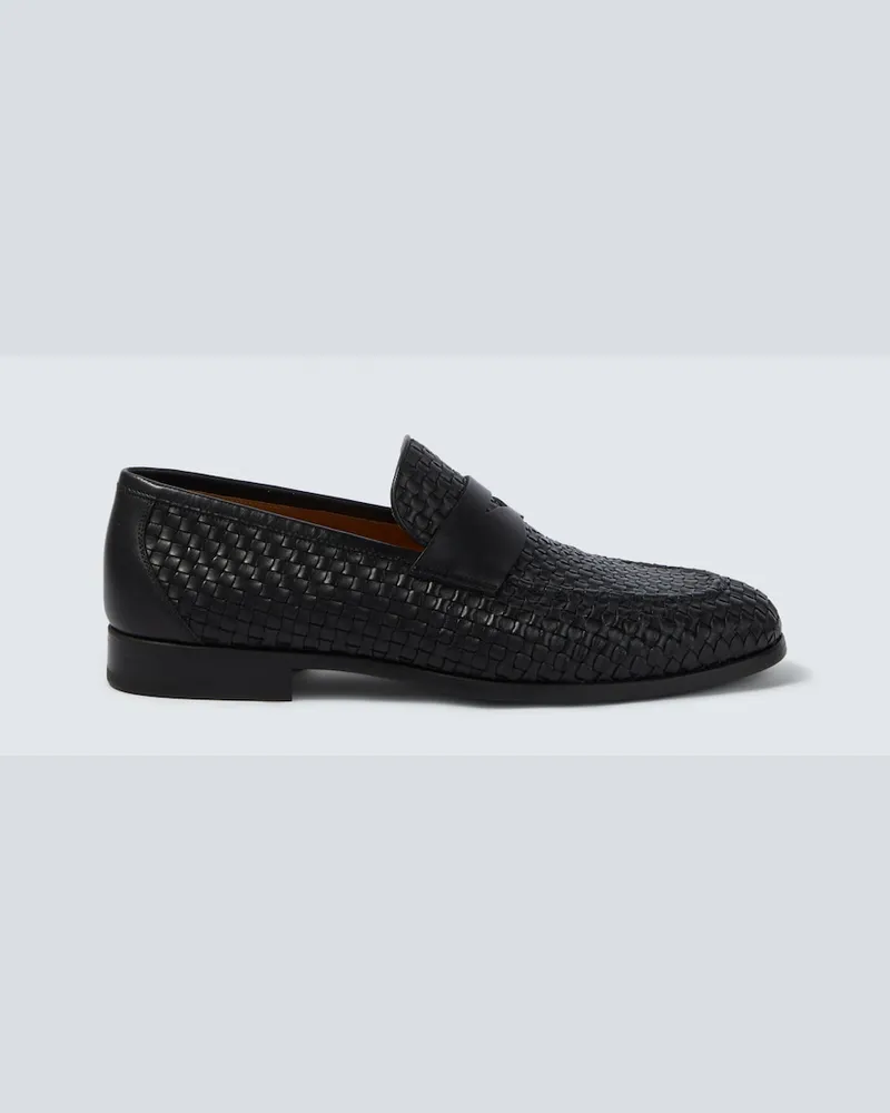 Magnanni Loafers Heracio aus Leder Schwarz