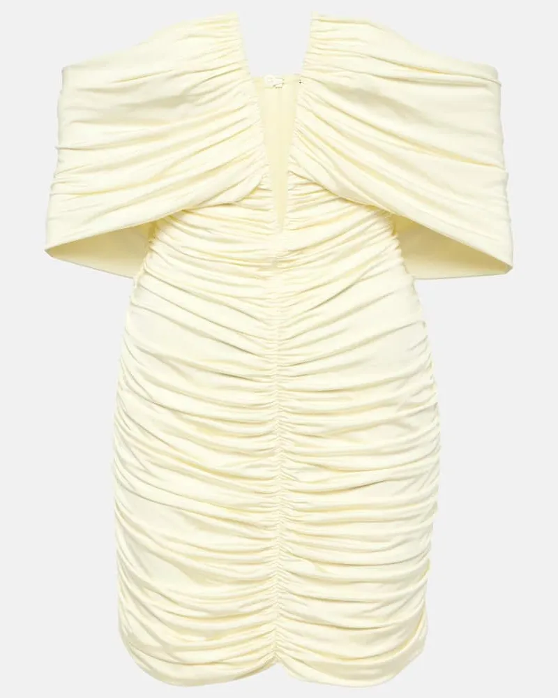 Magda Butrym Off-Shoulder-Minikleid Weiß