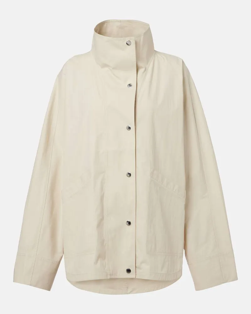 Totême Jacke aus einem Baumwollgemisch Beige